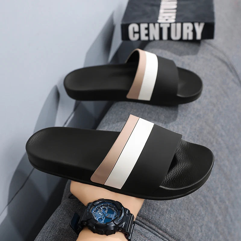 Summer beach slippers for men and women fashion comfortable EVA breathable sandals home indoor sandals plus size slippers 36-46