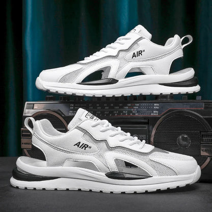 Summer Men Hollow Sandal Sneakers Breathable Mesh Platform Quick-Dry Casual Walking Shoes Non Slip Light Outdoor Beach Trainers