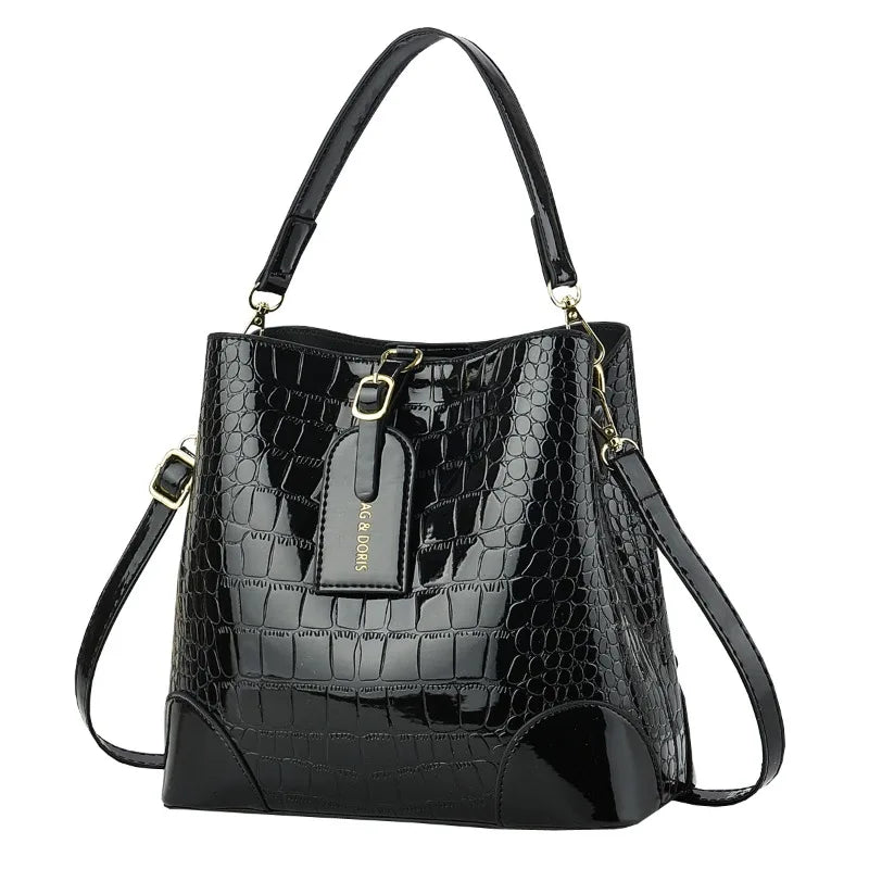 Retro PU Leather Purses and Handbags 2025 Shoudler Bags for Women Luxury Designer Women Crossbody Bucket Bag Sac A Main