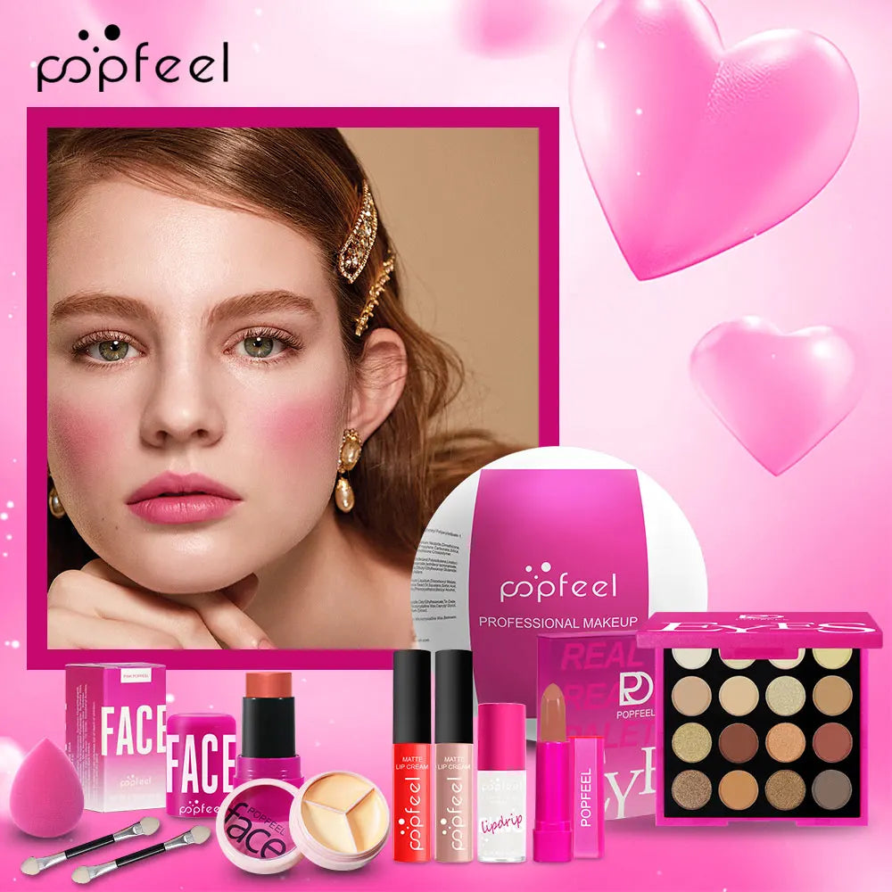 POPFEEL Spherical Packaging Makeup SetMaking It a Creative Gift Box Suitable Beginners, Perfect for Birthdays And Holidays.