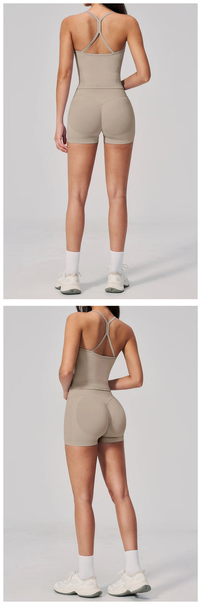 Fitness Suit 2PCS Women's Tracksuit Yoga Set Sports Outfits Gym Clothes Running Push Up Sportswear Female Workout Yoga Clothes