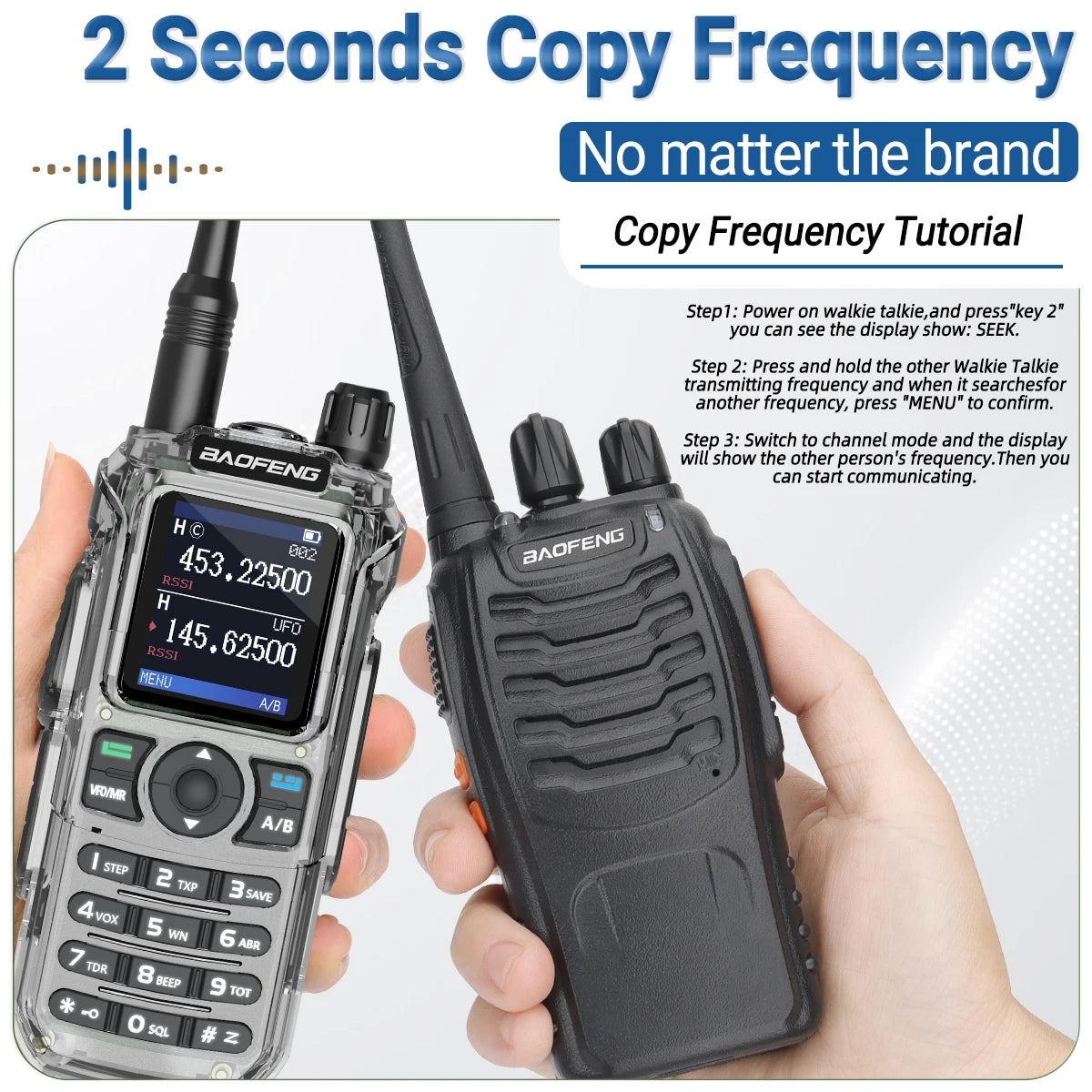 BAOFENG UV-21 PRO V4 Walkie Talkie 10W High Power Multi Band Long Range Wireless Copy Frequency Upgrade UV-21 Pro Two Way Radio