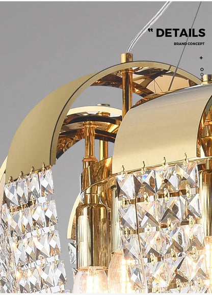 2025 New Home DecorationPendant Lights Luxury Crystal Living Room Chandelier Bedroom Pendant Lamp Ceiling Light  Indoor Lighting