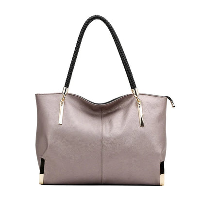 FOXER Brand Stylish Women Cowhide Leather Handbag Female Shoulder Bag Design Luxury Lady Large Capacity Zipper Top-Handle Bags