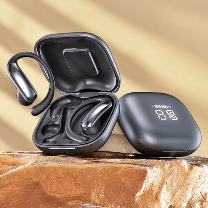 Tecsire Bluetooth Earphones Wireless Earbuds Open Ear Hook Headset HiFi Stereo Comfortable Waterproof For Sports Daily Use