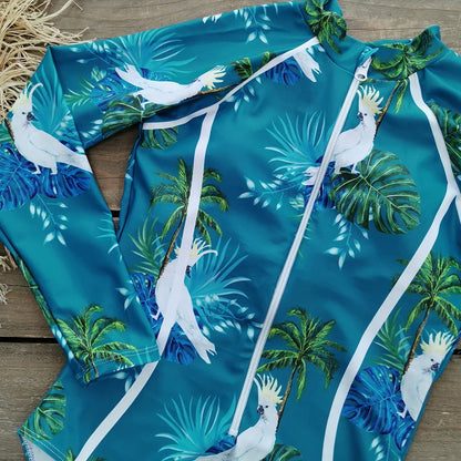 2026 Surfing Sport Swimsuit Long Sleeves Women One Piece Swimsuit  Swimwear Solid Monokini Bathing Suit Tropical Bodysuit Female