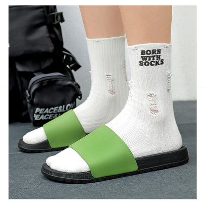 Summer Mens Breathable EVA Slides Men Beach Slippers Indoor House Home Slipper Soft Lightweight Slipers 46 47 48 New 2026