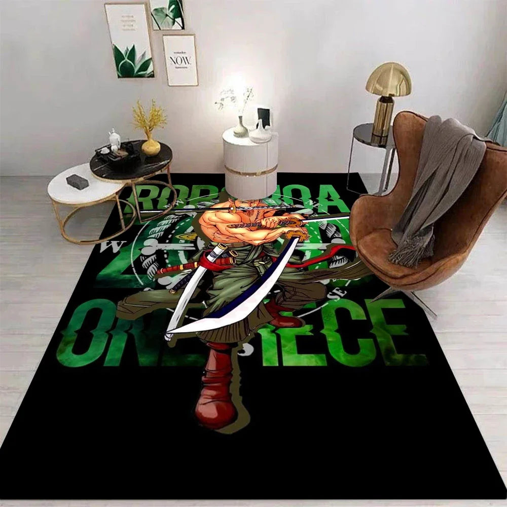 Famous Japanese Anime Printed Carpet Free Exploration Style Decor Rug Home Room Non Slip Area Rugs Cloakroom Floor Matfloor Mat