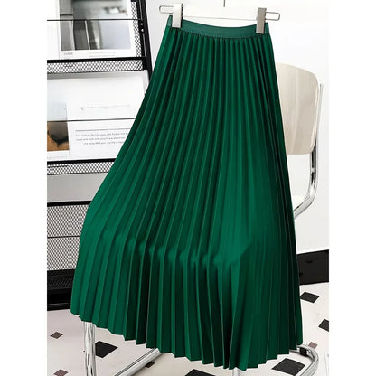 Fashion Elegant Pleated Skirt for Women Faldas Vintage Saias Party Goth Skirts Ropa Mujer Casual Jupe Femme Harajuku Streetwear