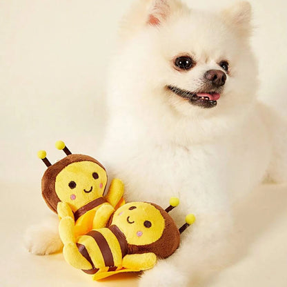 Small Bee Plush Toy for Dogs and Cats to Interact and Play Teeth Cleaning Pet Supplies