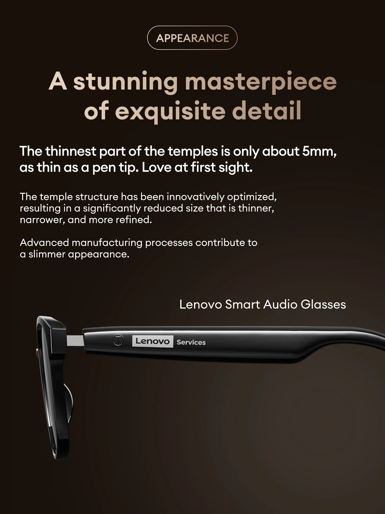 Lenovo GS106 Smart Wireless Glasses Bluetooth 6.0 Photochromic Lenses Sunglasses Hands-Free Music Calls Outdoor Sports Headphone