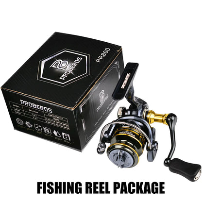 Spinning Fishing Reel 800 Size 5.2:1 7+1BB 8KG Max Drag CNC Metal Handle Deep Spool Long Cast Saltwater Rock Lure Fishing Reel