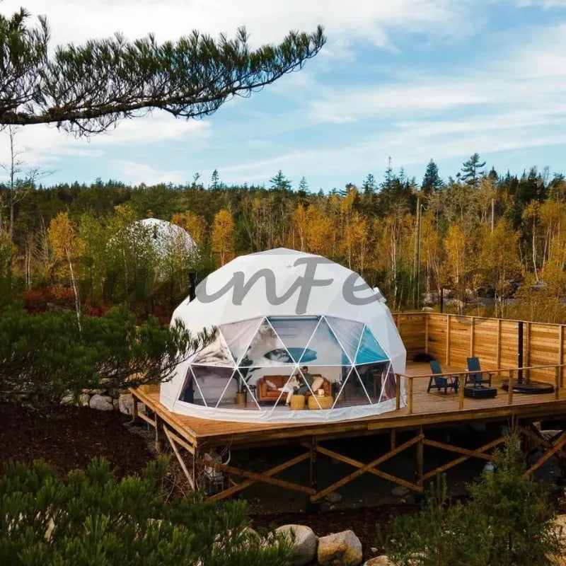 XZ OEM ODM Glamping Dome 4m 5m 6m 7m 8m Lowest Price Geodesic Dome House Tent for Sale