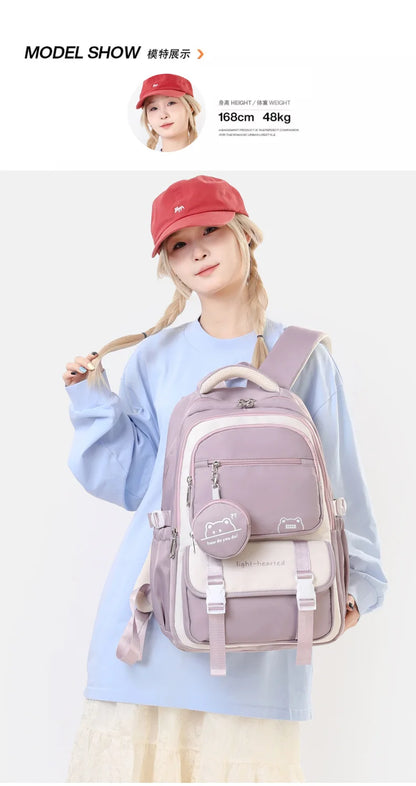 Waterproof light Weight Girls Backpacks School Bags for women Fashion travel bag printing child School Backpack mochila infantil