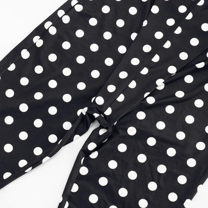 FLARORA Sexy Polka Dot Print Jumpsuits Woman Hipster Halter Sleeveless Backless Hollow Skinny Jumpsuit Hottie Party Streetwear