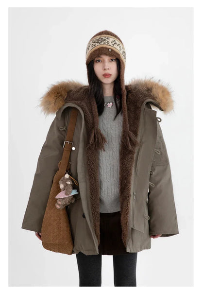 CHIC VEN Korean Women Down Coats Solid Loose Casual Hooded 90 White Duck Down Jacket Female Parka Outerwear Autumn Winter 2026