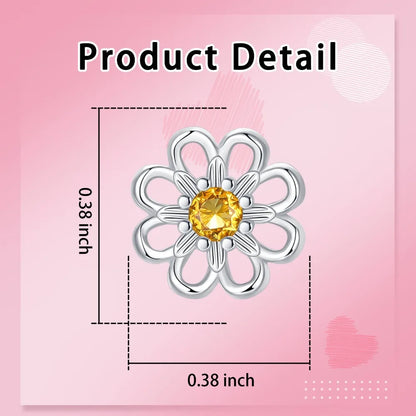 Original 925 Sterling Silver Luxury Bow Flower Shaped Clover Rose Pendant Earrings Elegant Mature Women Delicate Jewelry Gift
