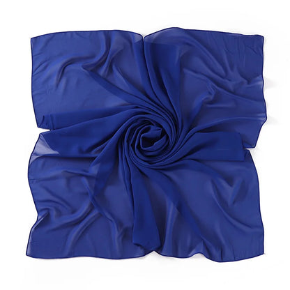90*90CM Headwrap Heavy Chiffon Square Scarf Muslim Hijabs Women Underscarf Fashion Casual Plain Color Hijab