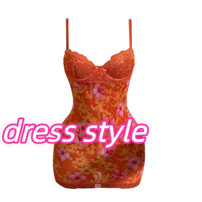 HLJ&GG Vintage Flowers Print Mesh Spaghetti Strap Bodycon One Piece Rompers Women V Neck Sleeveless Jumpsuits Fashion Overalls