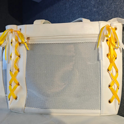 New Japanese Cute Sweet Ribbon Ita Bag Lolita Girls Transparent Handbags Fashion Large Capacity Tote Bag Aesthetic Shoulder Bags