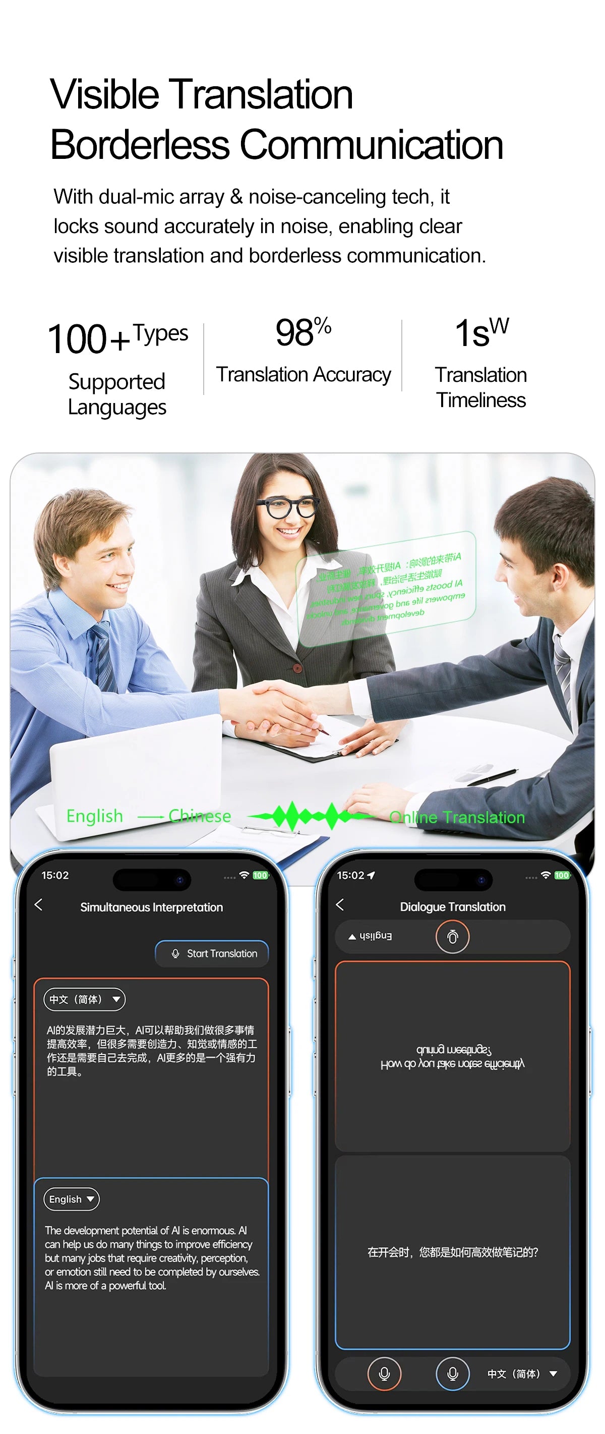 2026 New AI Smart Glasses 8MP Camera 1080P Video Shooting Real-time Translation SI BT Call Music Play Voice Recording Sunglasses