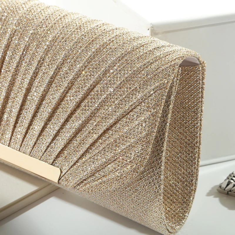 European and American sequined marriage party storage bag, women's dinner bag, chain single-shoulder women's evening dress bag