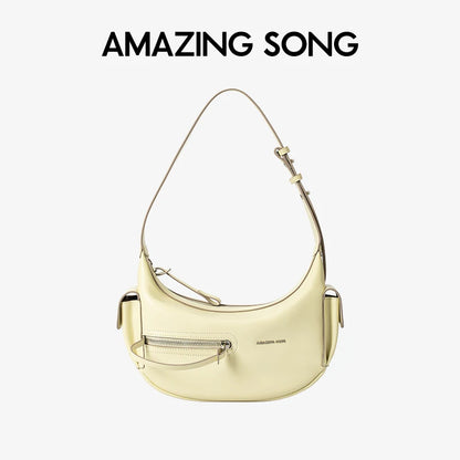 Amazing Song Liqueur Crescent Bag Small Upgraded Large Autumn Style Crossbody Women's Bag Trendy Portable
