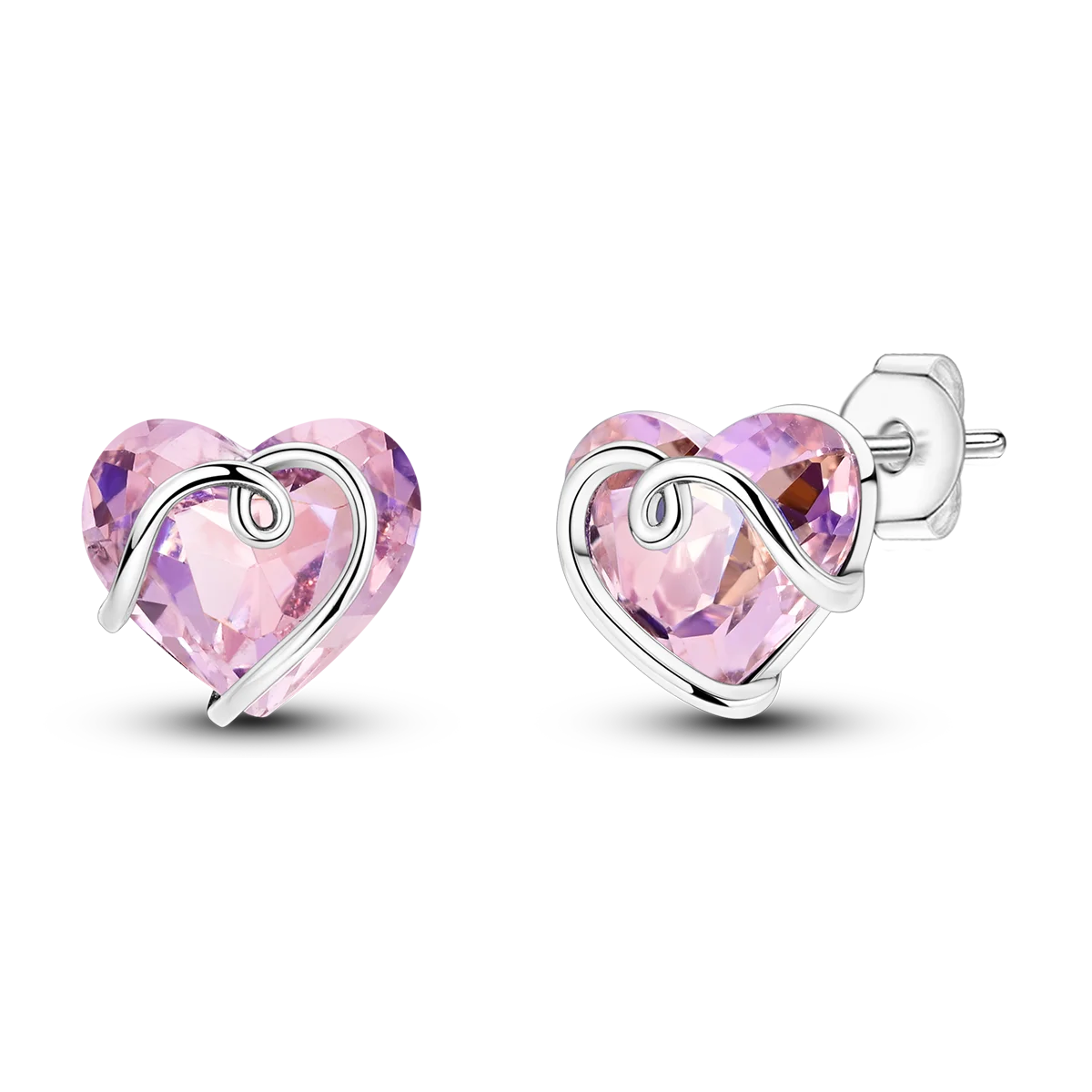 925 Sterling Silver Original Hoop Earring For Woman Luxury  Pendientes Wedding Jewelry Gift