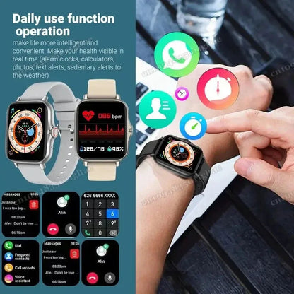 2026 New Smart Watch Android Phone 1.44''Inch Color Screen Bluetooth Call Blood Oxygen/Pressure Monitoring Smart Watch Women Men