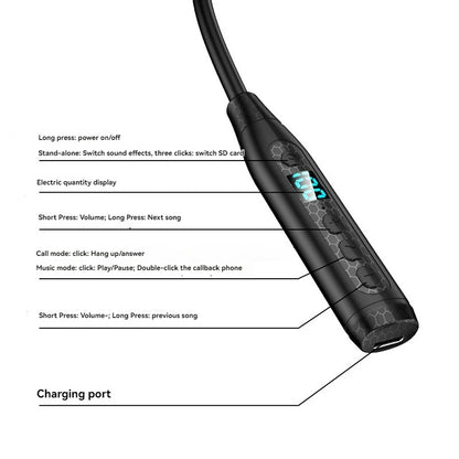 New Large Capacity Bluetooth Neckband Wireless Earphones for Sports And Running
