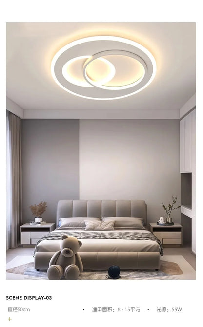 Modern LED Ceiling Lamp Square Ultrathin Living Room Lights with Remote Control Bedroom Study Dining Home Decor Lighting Fixture