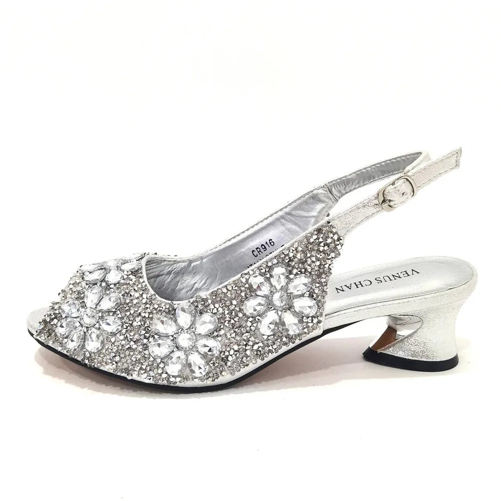 2024 Shoes and Bag for Party Wedding Plus Size Women Shoes 43 High Heels Sexy Ladies Luxery Shoes Women Dress Pumps with Purse