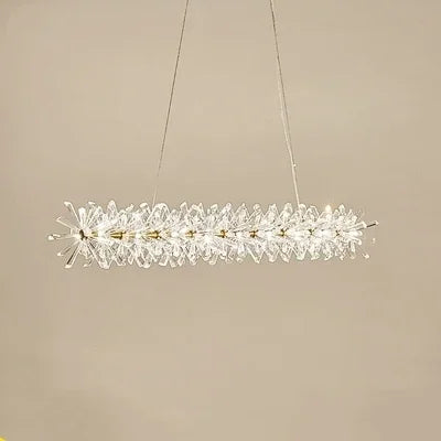 French crystal chandelier, romantic firefly, snowflake, light luxury, modern creativity, warm bedroom, dining room chandeliers