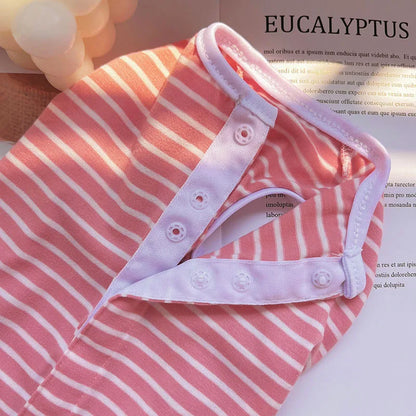 Girls Pet Dog Pajamas Puppy Cat Clothes Wrapped Belly Dog Jumpsuit Pyjamas For Small Dogs Chiwawa Pet Tracksuit Pijamas PJS XXS