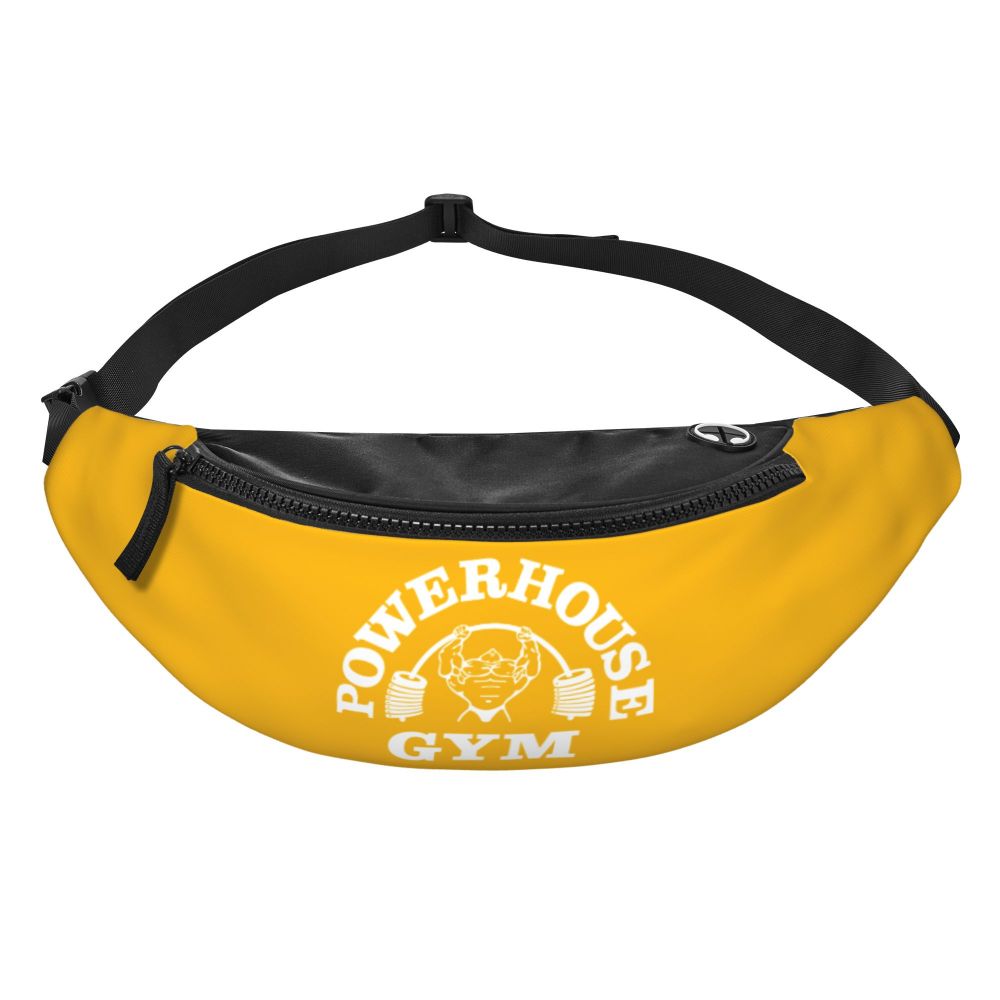 Powerhouse Gym Fanny Bag Custom Bodybuilders Fitness Crossbody Waist Pack Men Women Cycling Camping Phone Money Pouch