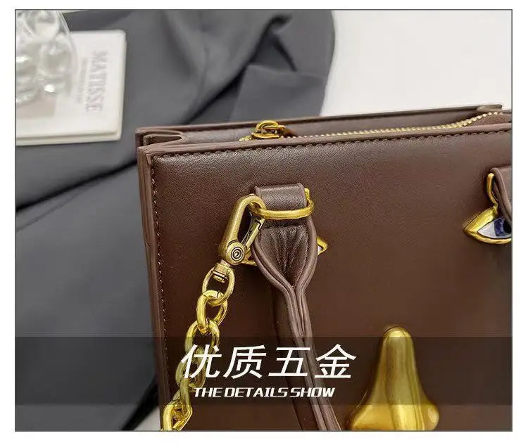 Luxury Brand Classic Women's Handbag In Elegant Leather - Fashionable Shoulder Crossbody Bag For Ladies Designer