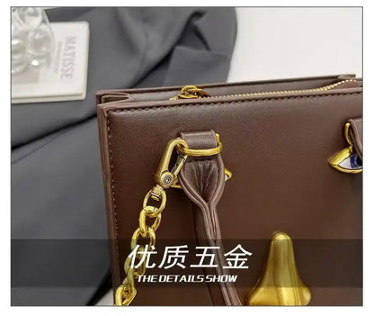 Luxury Brand Classic Women's Handbag In Elegant Leather - Fashionable Shoulder Crossbody Bag For Ladies Designer