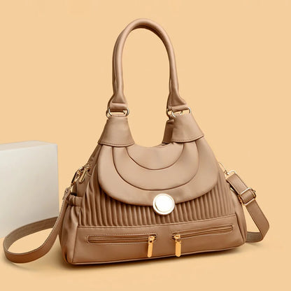 Genuine Brand Luxury Handbags for Women Designer Fashion Tote Bag High Quality Soft Pu Leather Shoulder Crossbody Hand Bags Sac