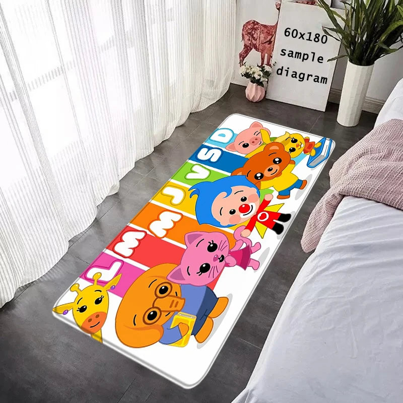 Cartoon Foot Rug Welcome Floor Mat for Entryway Plim Plim Bathroom Hallway Carpet Kitchen Water Adsorbed Rugs Fluffy Home Decor