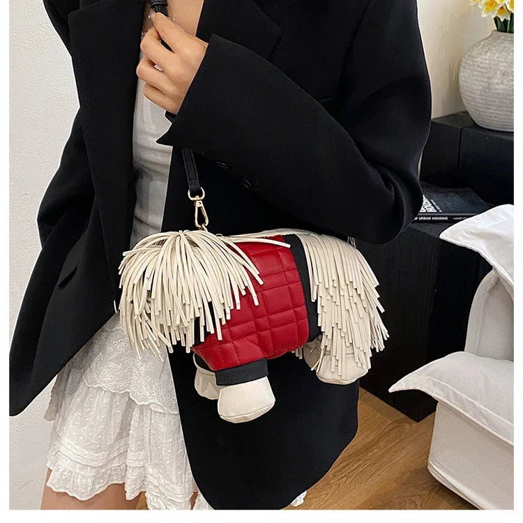Unique Designer Purse and Handbags for Women Leather Shoulder Bag High Quality 3D Dog Shape Wedding Evening Clutch Bag Party Bag