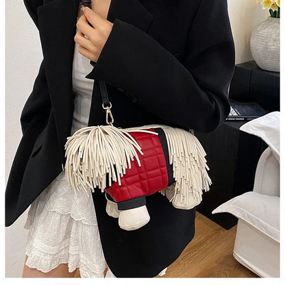 Unique Designer Purse and Handbags for Women Leather Shoulder Bag High Quality 3D Dog Shape Wedding Evening Clutch Bag Party Bag