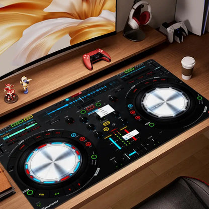 Radio Dj Workbench Large Gaming Mousepad Keyboard Gamer Mouse Pad on The Table Speed Desk Mat Anime 900x400 1000x500 Mouse Mat
