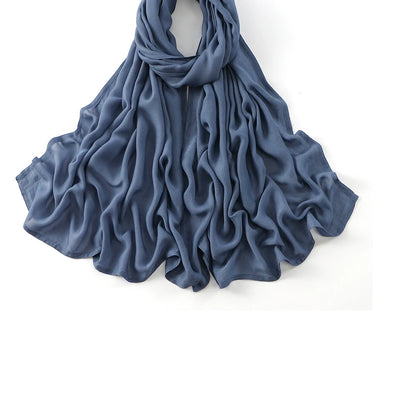 New Cotton Rayon Modal Hijab Scarf Women Big Size Muslim Headscarf Wraps Shawl Femme Musulman Headband Islamic Turban 185*75CM