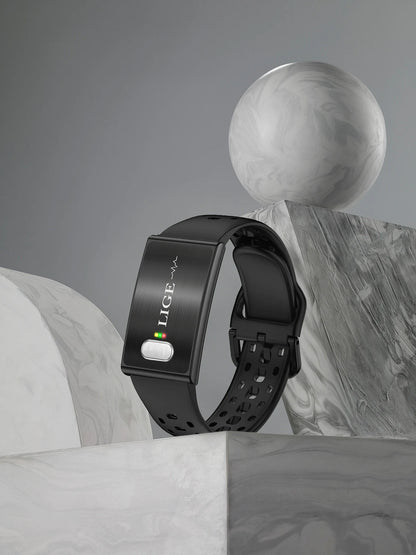 LIGE 2026 ECG+PPG Nursing Grade Smart Bracelet HRV Body Fat BMI Blood Pressure Body Temperature Men Women Health Sports Watches