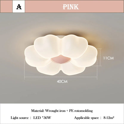 Children's Room Flower Ceiling Lights Pink Flower Princess Room Light Warm Romantic Girl Bedroom Nursery Baby Room Ceiling Lamps