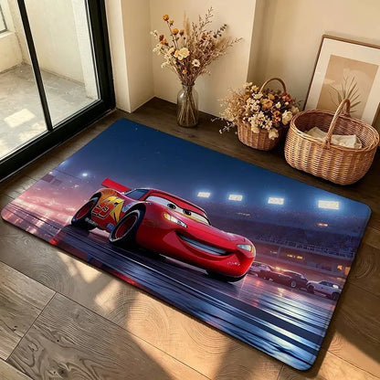 Anime-L-lightning-M-mcqueenS Cool Carpet Bathroom Anti-slip Mat Door Mat Home Decoration Mat Entrance Door Mat Scratch-resistant