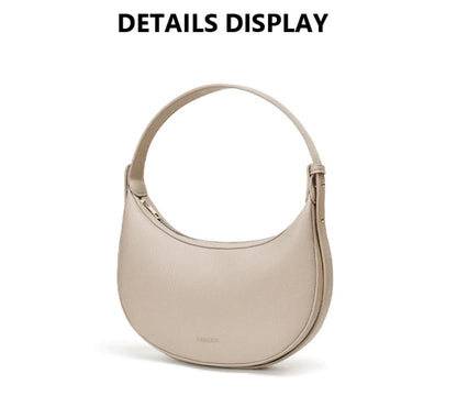 FOXER Brand PU Leather Women's Shoulder Bag 2026 Fashion Lady Crescent Luxury Design Half-moon Handbag Crossbody Bag Girl Gift