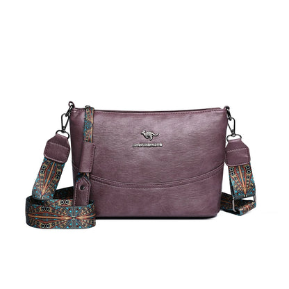 Solid Color Luxury Designer High Quality Leather Women's Handbag Purses Multifunctional Ladies Shoulder Messenger Bags Sac Femme