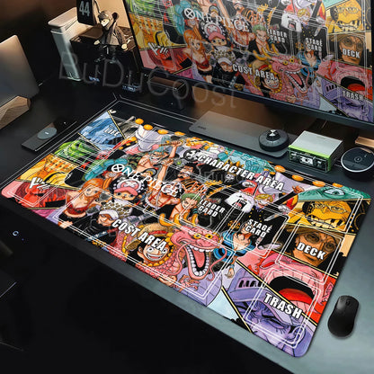 One Piece Zoro Luffy Card Battle Mat Opcg Single Player Board Game Card Battle Cards Pad 60X35cm Playmat PC Extended Mousepad
