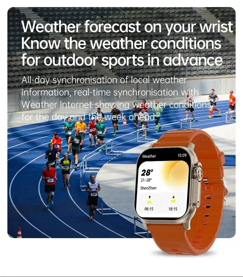 Wholesale Original T800 Ultra Smart Watch Men 49mm Series 8 AMOLED Screen NFC Compass Waterproof Watch IWO Ultra 9 Smartwatch
